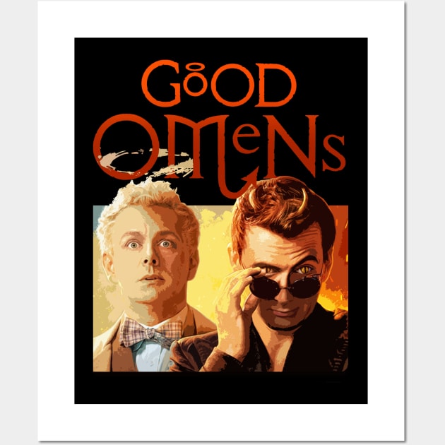 Good Omens Vintage Wall Art by olivia parizeau